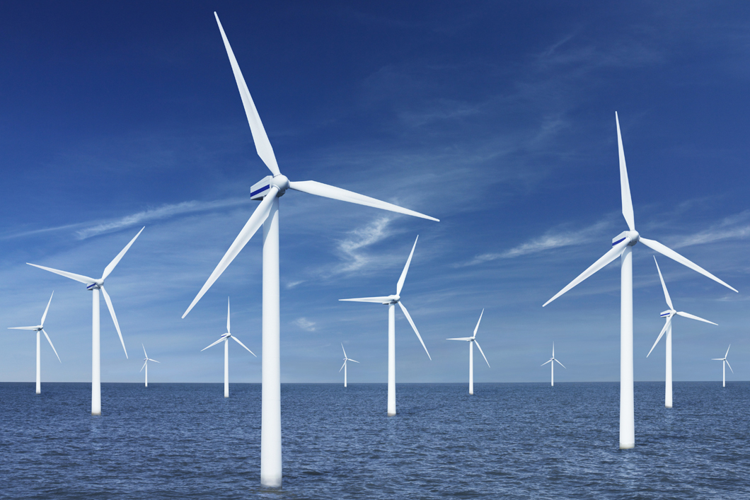 Off shore wind turbines (Digital Composite)